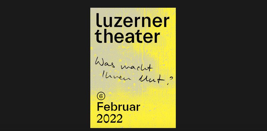 Monatsspielplan Februar, Luzerner Theater