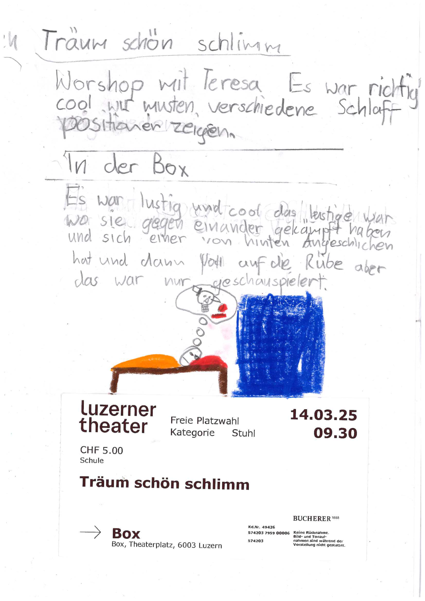 Erlebnisbericht «Träum schön schlimm!»