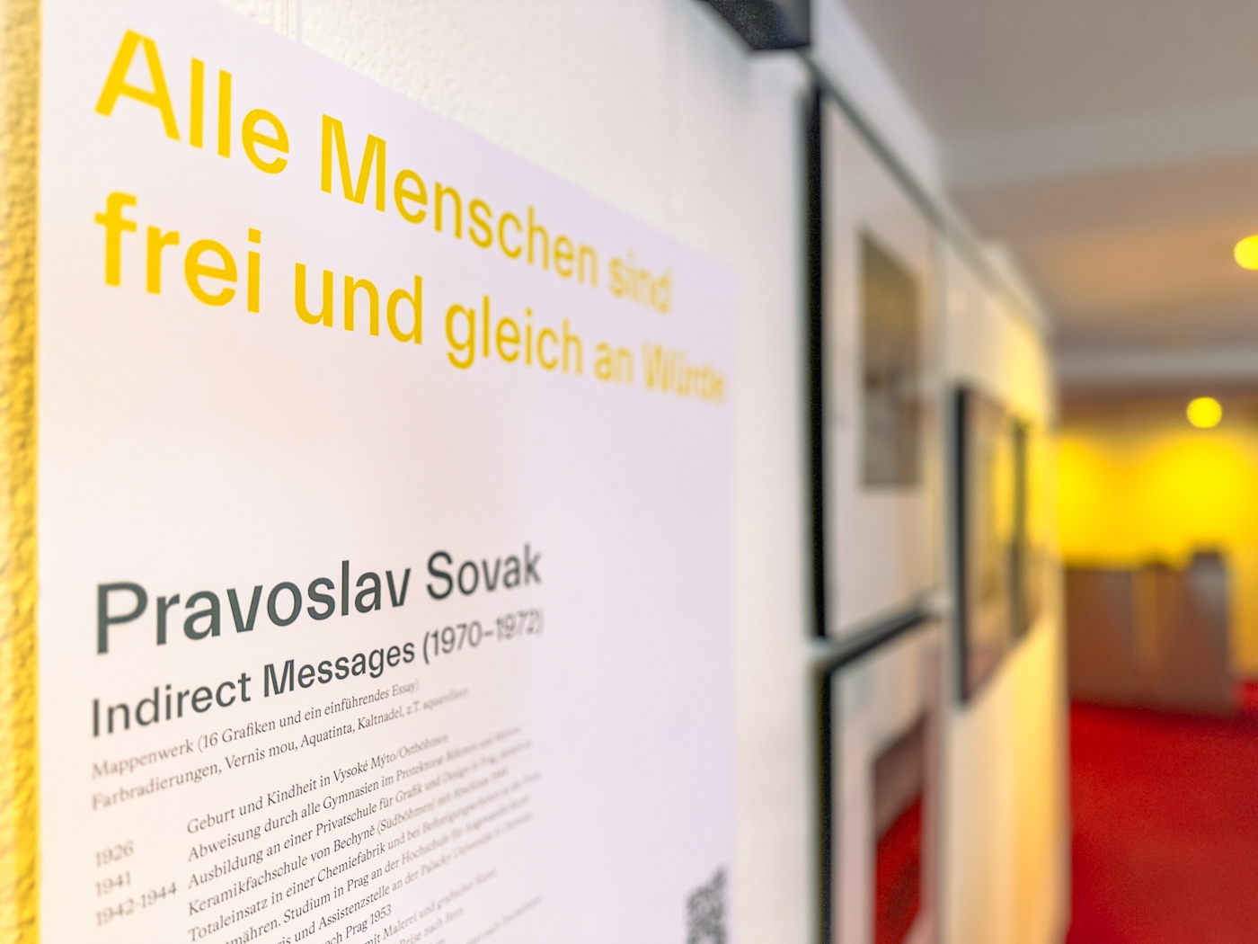 Ausstellung Pravoslav Sovak