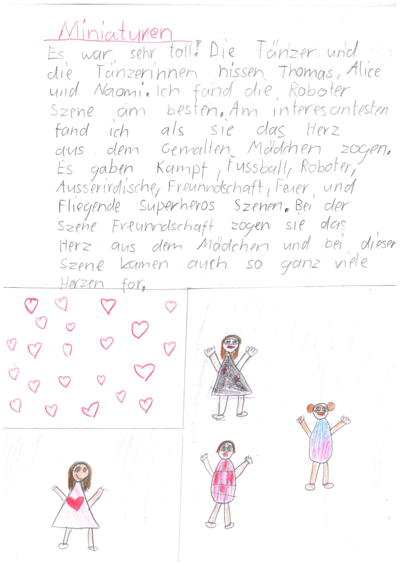 Bericht Schulklasse, «Minituren/Miniaturas», Luzerner Theater