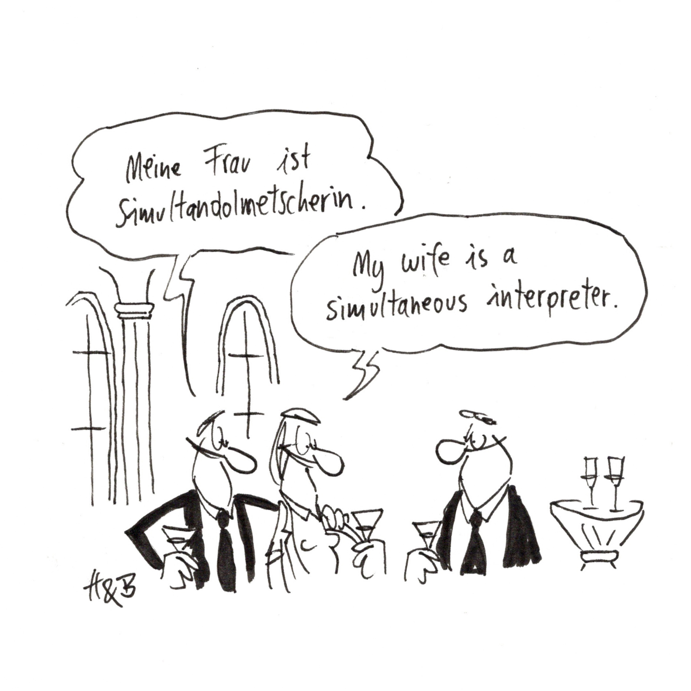 Cartoon von Elias Hauck und Dominik Bauer