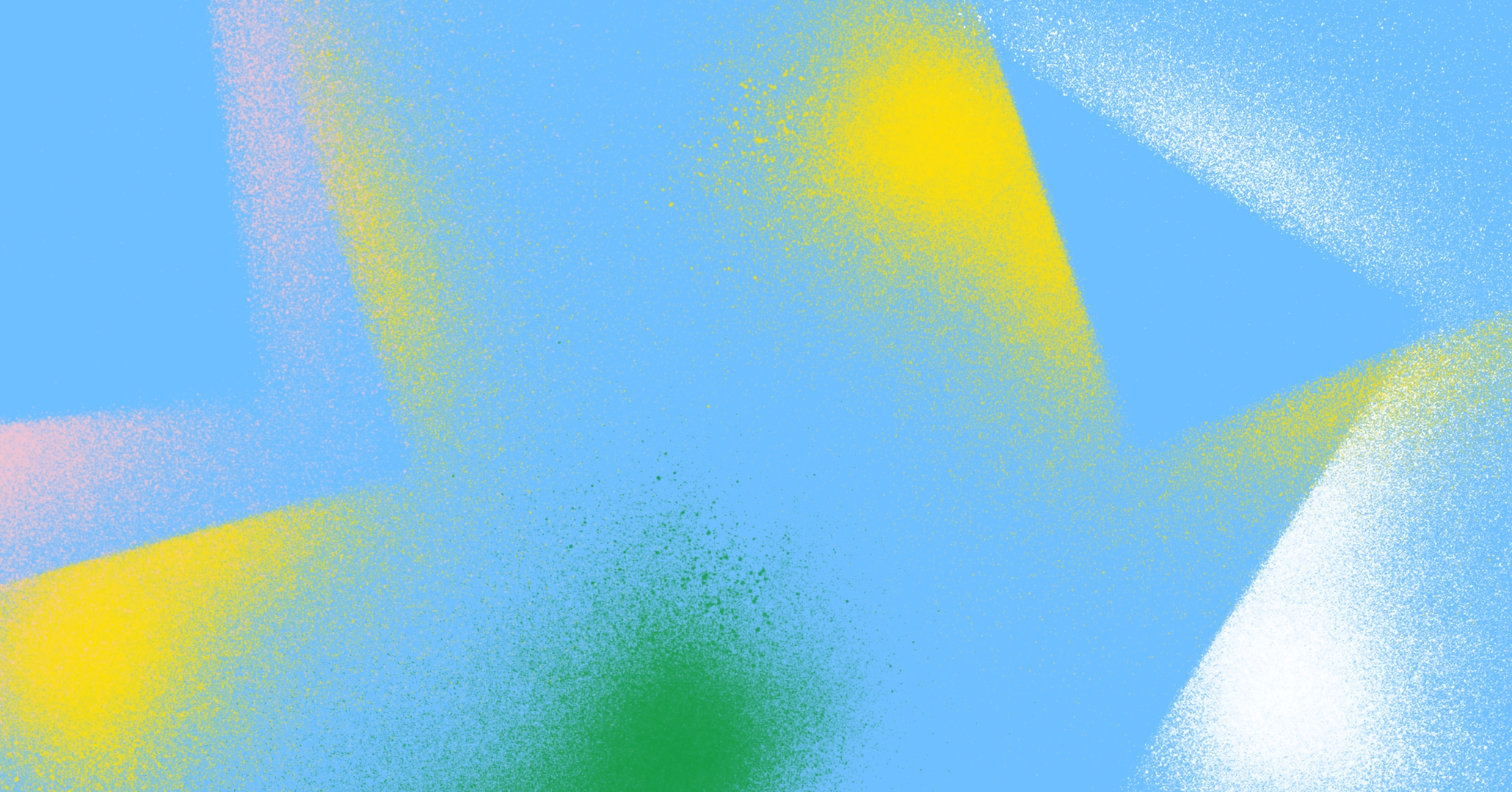 Blauer Hintergund mit bunten Besprühungen