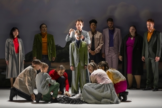 Luzerner Theater, Requiem für einen Gefangenen, Requiem D-Dur, Opernchor, Statisterie, Sophie Schule, Michael Temporal Darell, Idunnu Münch, Max Bell, Foto: Ingo Hoehn